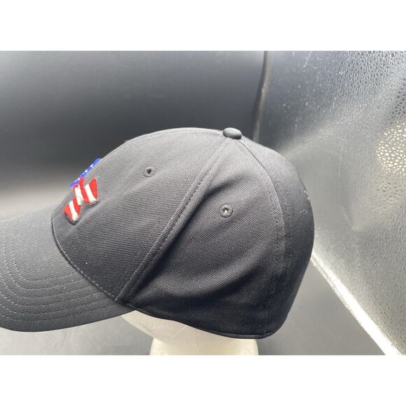 Under Armour Men's L/XL Freedom Blitzing Black Classic Fitted USA Cap Hat - Picture 6 of 9